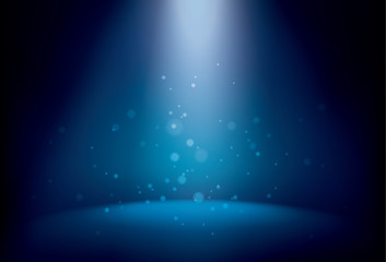 Wall Mural - illuminated stage with scenic lights vector background