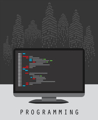 Programming and coding concept website development