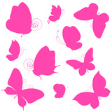 Fototapeta Motyle - butterflies design