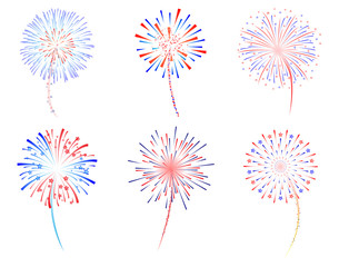 Fireworks celebration vector illustration