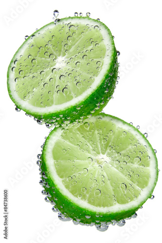 Naklejka dekoracyjna Lime in the soda