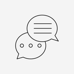 Sticker - message line icon