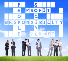 Wall Mural - Social Responsibility Reliability Dependability Ethics Concept