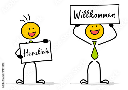 Strichmannchen Herzlich Willkommen Buy This Stock Vector And Explore Similar Vectors At Adobe Stock Adobe Stock