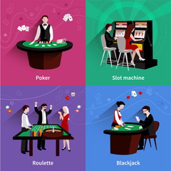 Poster - People In Casino Set