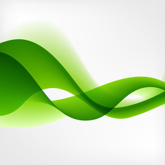Wall Mural - abstract transparent wave background