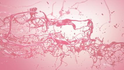 Poster - Strawberry Milk Splash.