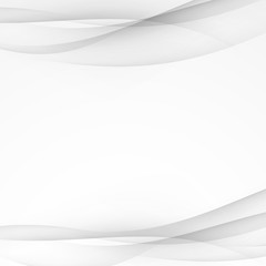 Wall Mural - soft modern abstract swoosh line grey template