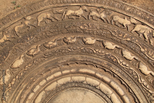 Fotografia, Obraz Details of a beautiful carved moonstone