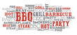 BBQ related word cloud orange and grey vector one layer eps.10
Text is outlined