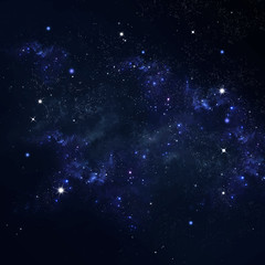 Wall Mural - deep space, abstract blue background