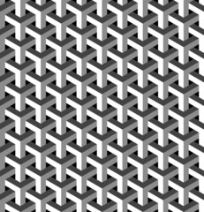 Wall Mural - abstract isometric 3d pattern background
