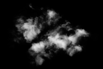 Wall Mural - clouds on black background