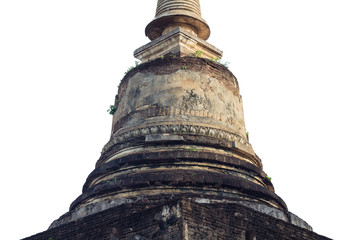 Old pagoda at historical park, Sukhothai, Thailand