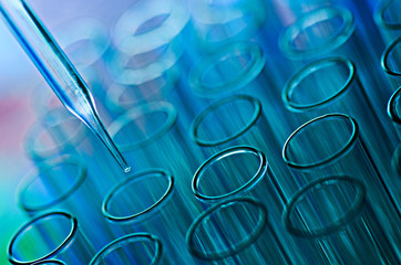 Wall Mural - laboratory test tubes
