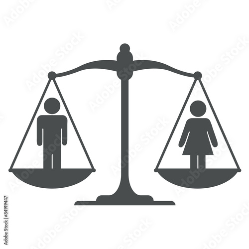 Icono Balanza Con Simbolo Hombre Mujer Gris Buy This Stock Illustration And Explore Similar Illustrations At Adobe Stock Adobe Stock