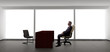 © Innovated Captures - Businessman with an empty chair waiting for a late client