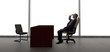 © Innovated Captures - Businessman with an empty chair waiting for a late client