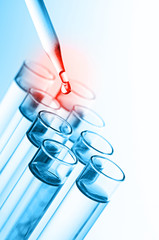 Wall Mural - science laboratory test tubes