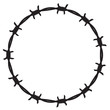 Frame barbed wire