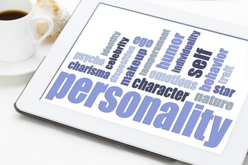 Wall Mural - personality word cloud on tablet