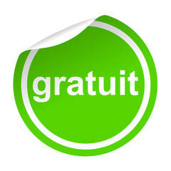 Sticker - Pegatina verde texto gratuit