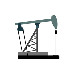 Wall Mural - Oil rig. Oil pumps illustration vector. Equipment for the oil in