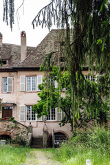 Wall Mural - Typical alsacien house in small village, Bas-Rhin