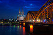 Cologne Cathedral, Germany at night