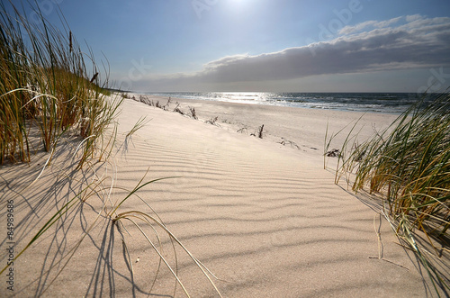 Obraz w ramie Mrzeżyno, plaża, wydmy