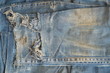 Old jeans trousers.
