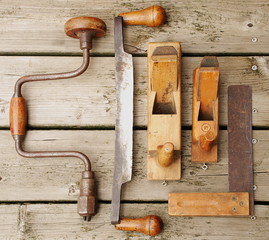 antiquated carpenter tools