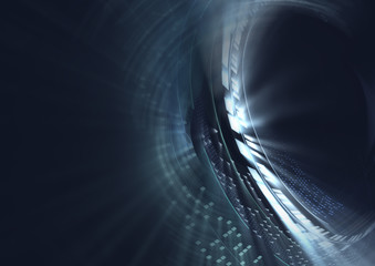 Wall Mural - Abstract futuristic global background