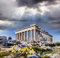 Wall Mural - Parthenon temple on the Acropolis in Athens, Greece