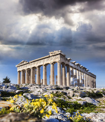 Parthenon temple on the Acropolis in Athens, Greece