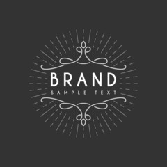 Wall Mural - vector vintage label, logotype, insignia, badge for your business