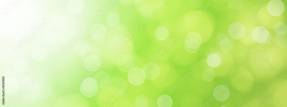 green blurred bokeh background illustration - obrazy, fototapety, plakaty 