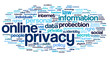 Online privacy in word tag cloud