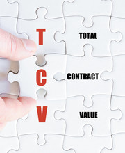 Last Puzzle Piece With Business Acronym TCV
