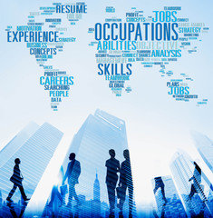 Canvas Print - Occupations Careers Community Experience Global Concept