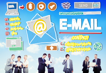 Wall Mural - E-mail Online Messaging Correspondance Concept