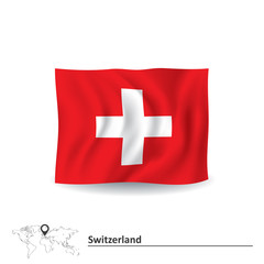 Wall Mural - Flag of Switzerland