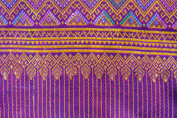 Thai silk fabric pattern