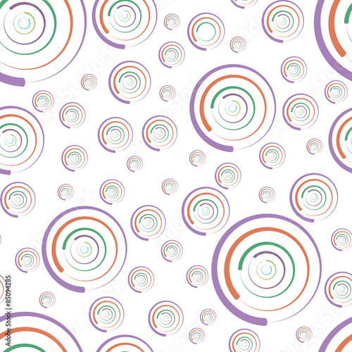Obraz w ramie Seamless pattern of rounds for background 