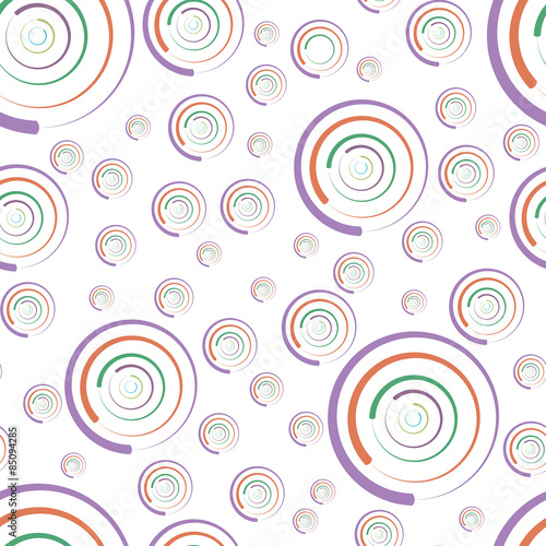 Naklejka ścienna Seamless pattern of rounds for background 