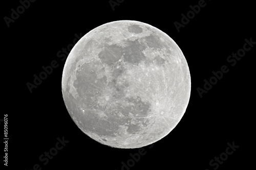 Full moon closeup