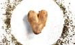 Kartoffel in Herzform