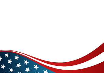 usa flag card