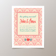 © Klepsidra - Wedding invitation card with geometric vintage