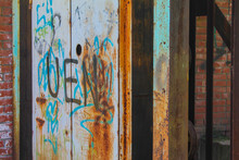 Graffiti On An Abandoned Garage